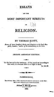 Essays On The Most Important Subjects In Religion