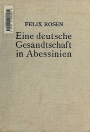Eine Deutsche Gesandtschaft In Abessinien