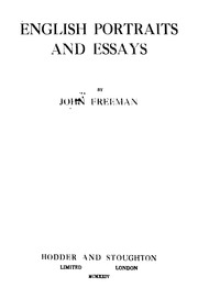 English Portraits And Essays