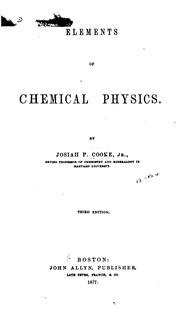 Elements Of Chemical Physics