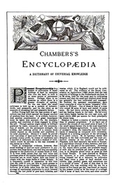 Chambers's Encyclopaedia; A Dictionary Of Universal Knowledge
