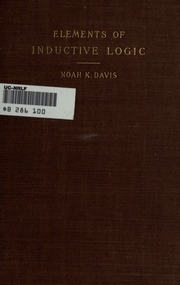 عناصر المنطق الاستقرائي