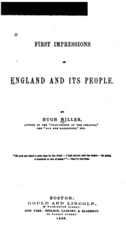 First Impressions Of England And Its People