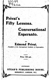 Esperanto In Fifty Lessons: