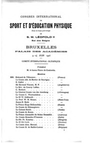 Congrès international de sport et d'education physique