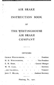 كتاب تعليمات فرامل الهواء لشركة الفرامل الهوائية Westinghouse