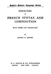 Exercises In French Syntax And Composition
