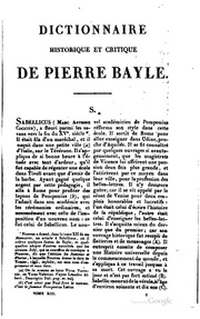 Dictionnaire Historique Et Critique / 1. A - Am