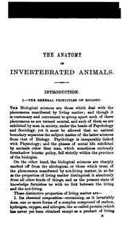 A Manual Of The Anatomy Of Invertebrated Animals