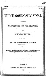 Durch Gosen Zum Sinai : Aus Dem Wanderbuche Und Der Bibliothek