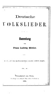 Deutsche Volkslieder. Sammlung