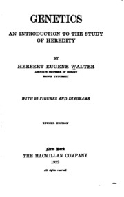 Genetics; An Introduction To The Study Of Heredity