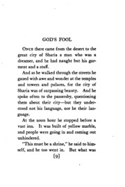 The Forerunner, His Parables And Poems
