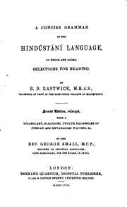 A Concise Grammar of the Hindústání Language: To which are Added, Selections for Reading