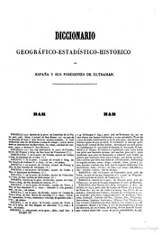Diccionario geográfico-estadístico-histórico de España y sus posesiones de ultramar