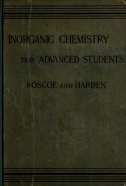 Inorganic Chemistry For Advanced Students