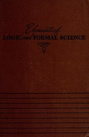 Elements Of Logic And Formal Science