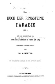 Das Buch der Ringsteine Fārābīs 950 , mit dem Kommentare des Emir Ismā'il el-Hoseini el-Fārānī (um 1485)