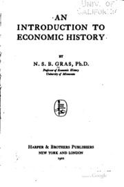 An Introduction To Economic History