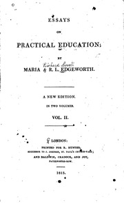 Essays On Practical Education;