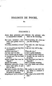 Dialogue De Poche, Dialogues In French And English
