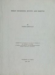 Emily Dickinson: Mystic And Skeptic