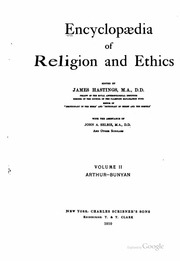 Encyclopædia of religion and ethics