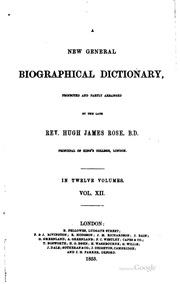 A New General Biographical Dictionary