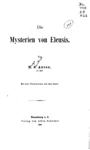 Die Mysterien Von Eleusis