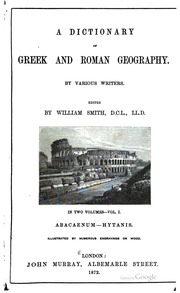 A Dictionary Of Greek And Roman Geography