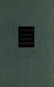 Complete Poems Of Francis Thompson