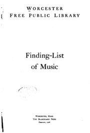 Finding-list Of Music