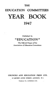 The Education Committees Year Book 1947