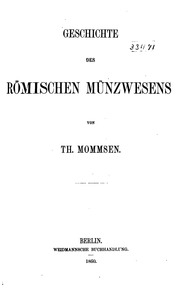 Geschichte des römischen Münzwesens