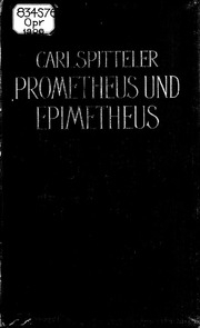 Prometheus Und Epimetheus : Ein Gleichnis