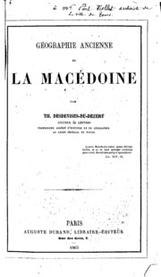 Géographie ancienne de la Macédoine