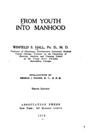 From Youth Into Manhood;
