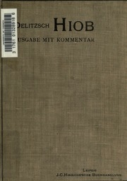 Das Buch Hiob, neu übersetzt und kurz erklärt, Ausgabe mit sparchlichem Kommentar