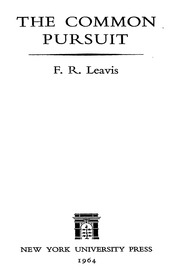 The Common Pursuit