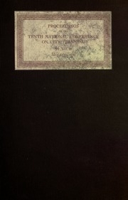 Proceedings Of The 10th National Conference On City Planning