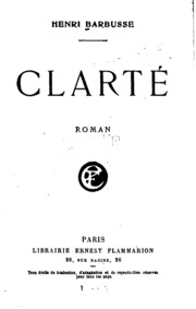 Clarté; roman