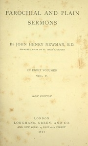 Parochial And Plain Sermons Volume 5
