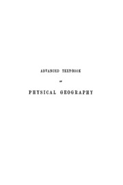 Advanced Text-book Of Physical Geography