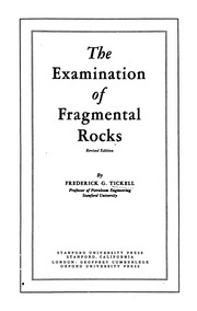 The Examination Of Fragmental Rocks