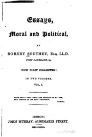 Essays, Moral And Political