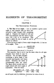 Elements Of Trigonometry: With Tables