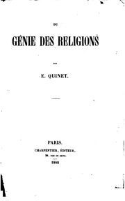 Du génie des religions
