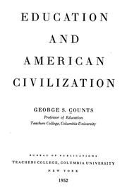 Education And American Civilization