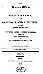 The Dramatic Works Of Ben Jonson, And Beaumont And Fletcher : Printed From The Text