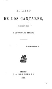 El libro de los cantares, compuesto
